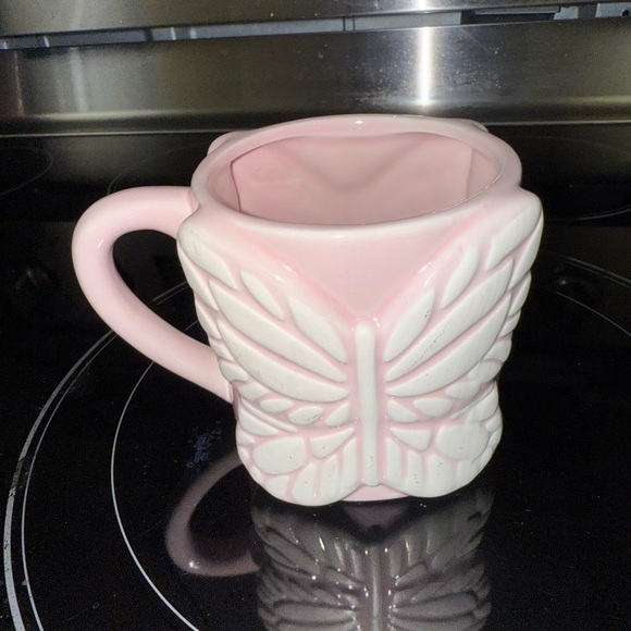 Pink Butterfly Mug Cup - Picture 2 of 3